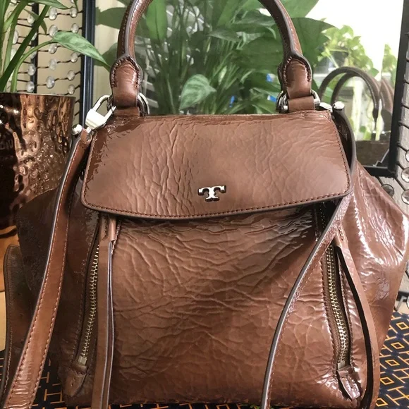 Tory burch half moon satchel crossbody